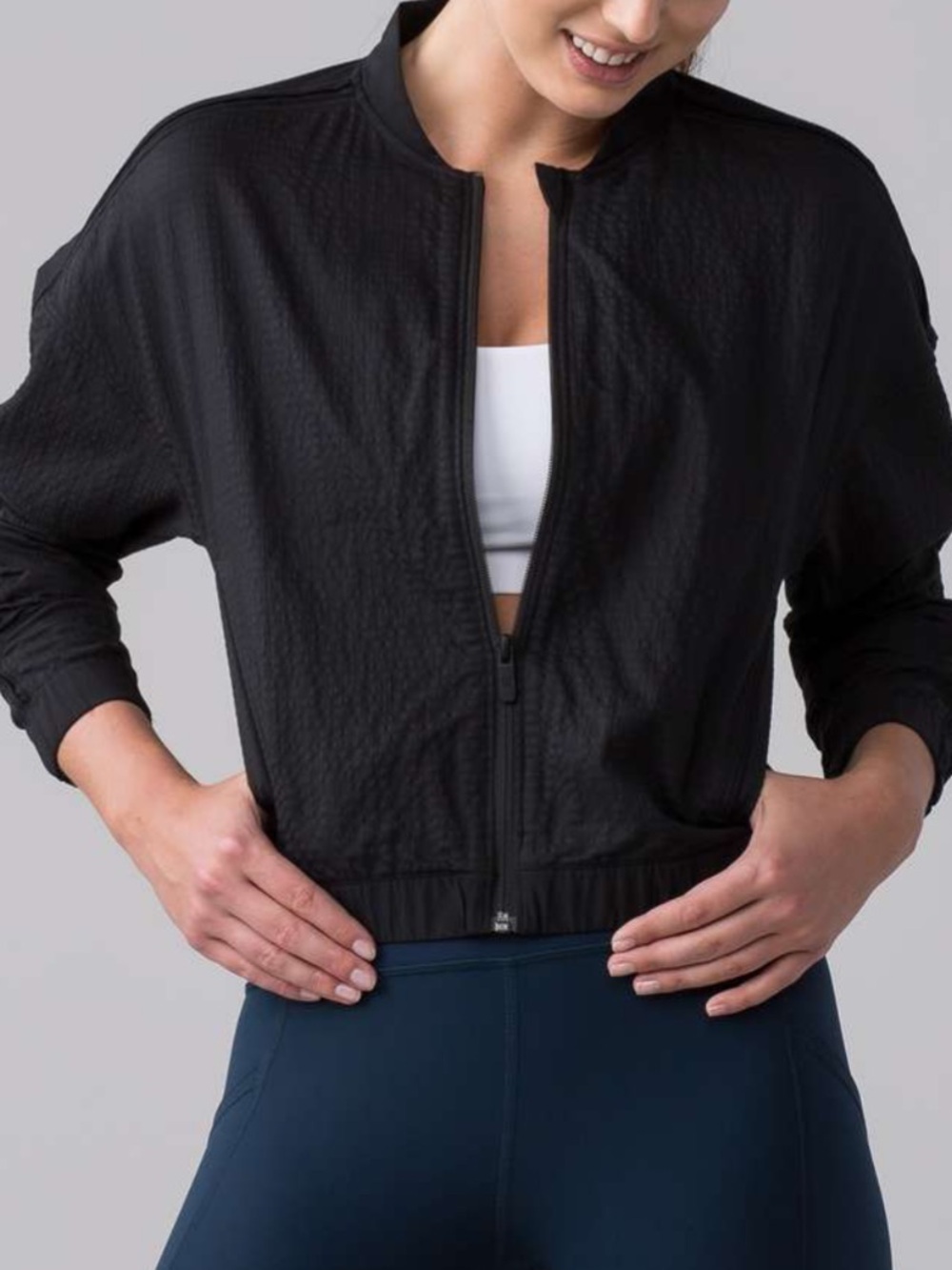 Lululemon pack light bomber jacket black